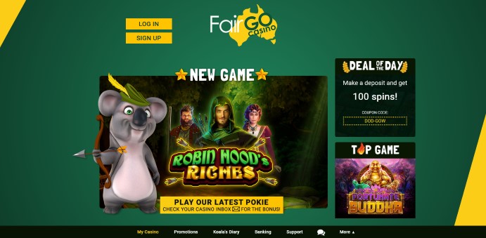 Fair Go is a popular AU casino that offers a wide range of casino games