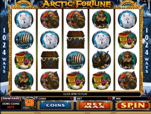 Microgaming pokie Arctic Fortune