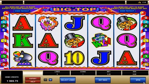 Big Top is a five-reel slot machine by Microgaming