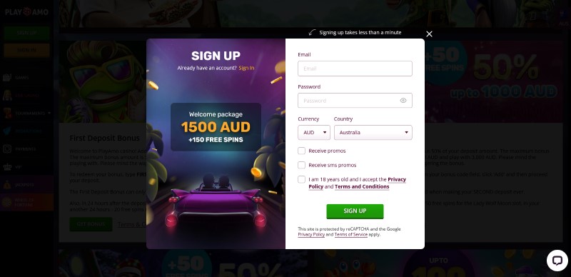 Welcome package at online casinos
