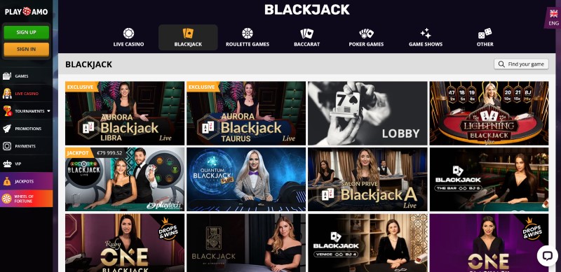 Online Blackjack in Australian online casinos