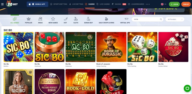 Online Sic Bo Casinos