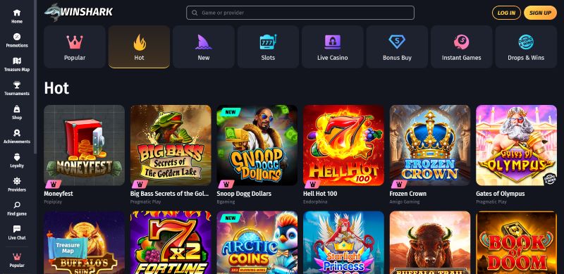 WinShark Casino Games